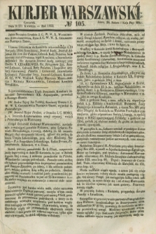 Kurjer Warszawski. 1853, № 105 (21 kwietnia)