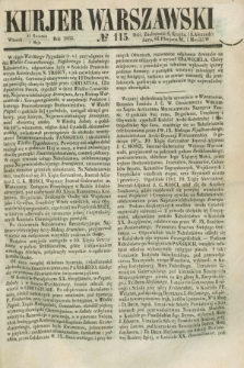 Kurjer Warszawski. 1853, № 115 (3 maja)