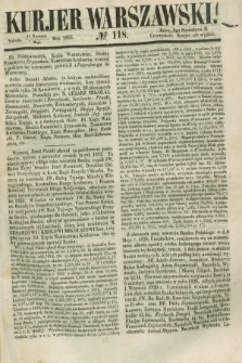 Kurjer Warszawski. 1853, № 118 (7 maja)
