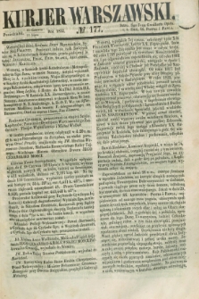 Kurjer Warszawski. 1853, № 177 (11 lipca)