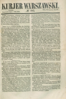 Kurjer Warszawski. 1853, № 183 (17 lipca)