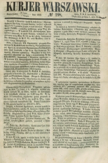 Kurjer Warszawski. 1853, № 198 (1 sierpnia)