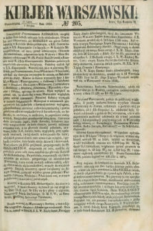 Kurjer Warszawski. 1853, № 205 (8 sierpnia)