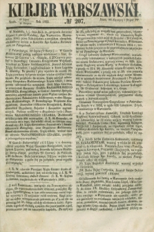 Kurjer Warszawski. 1853, № 207 (10 sierpnia)