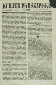 Kurjer Warszawski. 1853, № 220 (24 sierpnia)