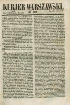 Kurjer Warszawski. 1853, № 222 (26 sierpnia)