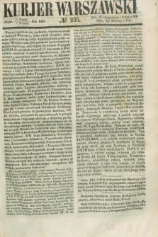 Kurjer Warszawski. 1853, № 235 (9 września)