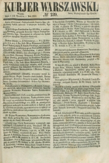 Kurjer Warszawski. 1853, № 239 (13 września)