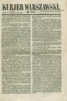 Kurjer Warszawski. 1853, № 243 (17 września)