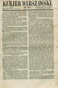 Kurjer Warszawski. 1853, № 246 (20 września)