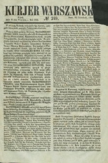 Kurjer Warszawski. 1853, № 249 (23 września)