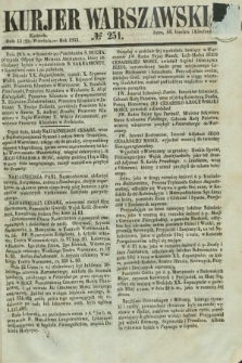 Kurjer Warszawski. 1853, № 251 (25 września)