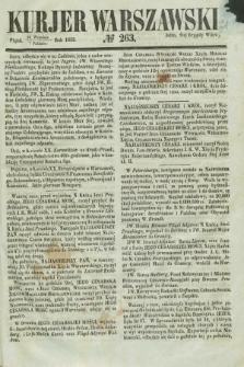 Kurjer Warszawski. 1853, № 263 (7 października)