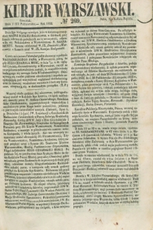 Kurjer Warszawski. 1853, № 269 (13 października)