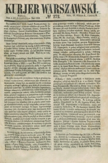 Kurjer Warszawski. 1853, № 272 (16 października)