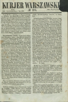 Kurjer Warszawski. 1853, № 275 (19 października)