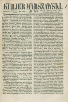 Kurjer Warszawski. 1853, № 293 (7 listopada)