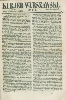 Kurjer Warszawski. 1853, № 314 (28 listopada)