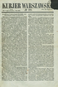 Kurjer Warszawski. 1853, № 316 (30 listopada)