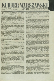 Kurjer Warszawski. 1853, № 323 (7 grudnia) + wkładka