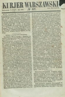 Kurjer Warszawski. 1853, № 327 (12 grudnia) + wkładka