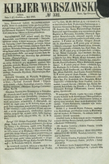 Kurjer Warszawski. 1853, № 332 (17 grudnia)