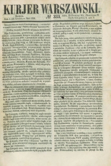 Kurjer Warszawski. 1853, № 333 (18 grudnia) + wkładka