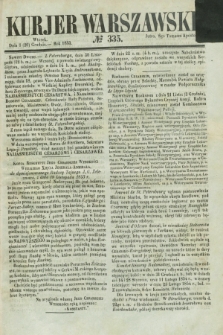 Kurjer Warszawski. 1853, № 335 (20 grudnia)