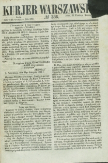 Kurjer Warszawski. 1853, № 336 (21 grudnia)