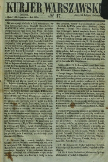 Kurjer Warszawski. 1854, № 17 (19 stycznia)