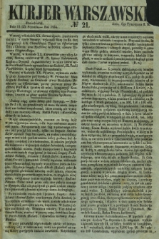 Kurjer Warszawski. 1854, № 21 (23 stycznia)
