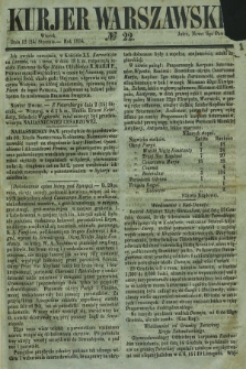 Kurjer Warszawski. 1854, № 22 (24 stycznia)