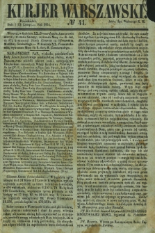 Kurjer Warszawski. 1854, № 41 (13 lutego)