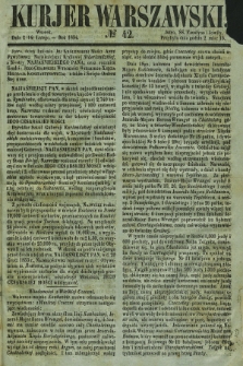 Kurjer Warszawski. 1854, № 42 (14 lutego)