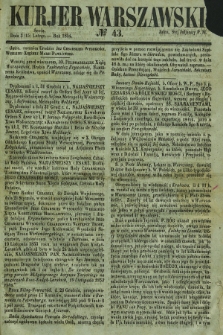 Kurjer Warszawski. 1854, № 43 (15 lutego)