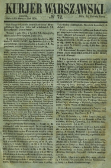 Kurjer Warszawski. 1854, № 72 (16 marca)