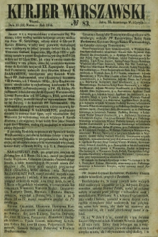Kurjer Warszawski. 1854, № 83 (28 marca)