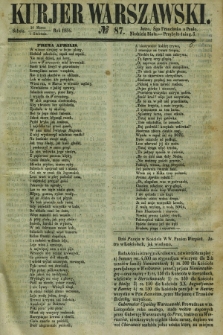 Kurjer Warszawski. 1854, № 87 (1 kwietnia)