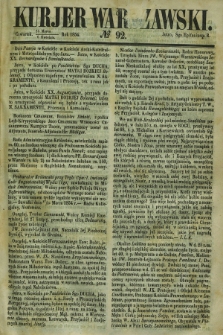 Kurjer Warszawski. 1854, № 92 (25 marca)