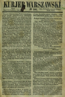 Kurjer Warszawski. 1854, № 100 (14 kwietnia)