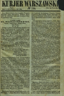 Kurjer Warszawski. 1854, № 110 (28 kwietnia)