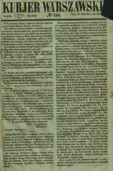 Kurjer Warszawski. 1854, № 168 (2 lipca)