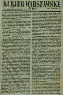 Kurjer Warszawski. 1854, № 188 (22 lipca)