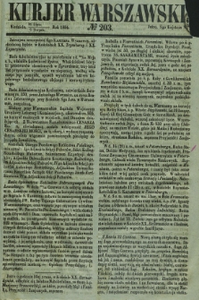 Kurjer Warszawski. 1854, № 203 (6 sierpnia)
