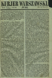 Kurjer Warszawski. 1854, № 205 (8 sierpnia)