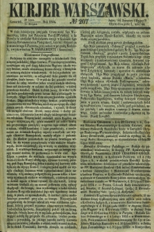 Kurjer Warszawski. 1854, № 207 (10 sierpnia)