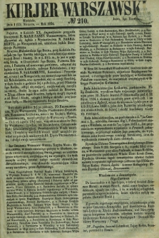 Kurjer Warszawski. 1854, № 210 (13 sierpnia)