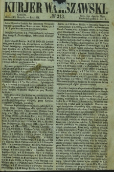 Kurjer Warszawski. 1854, № 213 (17 sierpnia)