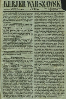 Kurjer Warszawski. 1854, № 217 (21 sierpnia)