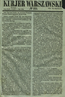 Kurjer Warszawski. 1854, № 223 (27 sierpnia)